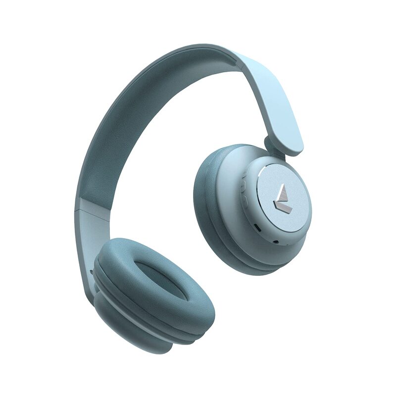 boAt Rockerz 450, 15 HRS Battery, 40mm Drivers, Padded Ear Cushions, Integrated Controls, Dual Modes, On Ear Bluetooth Headphones, Wireless Headphone with Mic