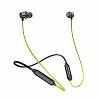 Maxx NX9 Wireless Bluetooth in Ear Neckband Earphones with Magnetic Buds, Upto 25 Hours Playtime, IPX6 Water Resistance, Advanced 5.2 for Seamless Connectivity (Black & Green)