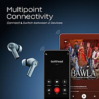 boAt Nirvana Ion ANC Pro, Hi-Res Audio LDAC,ANC(~32dB), 120Hrs Battery, App Support, Fast Charge, v5.3 Bluetooth TWS in Ear Earbuds Wireless Earphones with mic (Blazing Comet)