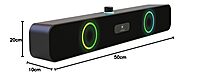 Wings Centerstage 120, 16W Soundbar, with 5.0 Bluetooth, 6.5 Hours Playtime and 2500mAh Battery Capacity, LED Lights Wireless Speaker Wings Centerstage 120, 16W Soundbar, with 5.0 Bluetooth, 6.5 Hours Playtime and 2500mAh Battery Capacity, LED Lights Wireless Speaker