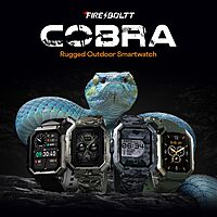 Fire-Boltt Cobra Smart Watch 1.78" Always-On AMOLED Display, Army Grade Strong Build, Bluetooth Calling with 123 Sports Modes, 60 Hz Refresh Rate, IP68 Rating Fire-Boltt Cobra Smart Watch 1.78" Always-On AMOLED Display, Army Grade Strong Build, Bluetooth Calling with 123 Sports Modes, 60 Hz Refresh Rate, IP68 Rating