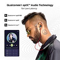 Boat Rockerz 335 Bluetooth Neckband with Qualcomm aptX & CVC, Upto 30 Hours Playback, ASAP Charge, Signature Sound, IPX5 and BTv5.0