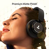 boAt Rockerz 450 Pro Bluetooth On Ear Headphones with Mic with 70 Hours Battery, 40Mm Drivers, Bluetooth V5.0 Padded Ear Cushions, Easy Access Controls and Voice Assistant