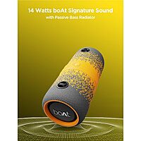 boAt Stone 1200F 14W Bluetooth Speaker with Upto 9 Hours Battery, RGB LEDs, IPX7 and TWS Feature(Grey Hound)