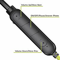Maxx NX9 Wireless Bluetooth in Ear Neckband Earphones with Magnetic Buds, Upto 25 Hours Playtime, IPX6 Water Resistance, Advanced 5.2 for Seamless Connectivity (Black & Green)