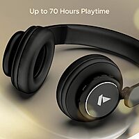 boAt Rockerz 450 Pro Bluetooth On Ear Headphones with Mic with 70 Hours Battery, 40Mm Drivers, Bluetooth V5.0 Padded Ear Cushions, Easy Access Controls and Voice Assistant