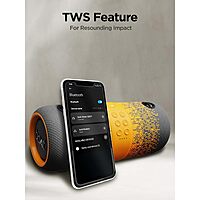 boAt Stone 1200F 14W Bluetooth Speaker with Upto 9 Hours Battery, RGB LEDs, IPX7 and TWS Feature(Grey Hound)