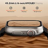 Fire-Boltt Supernova- 45.2mm AMOLED Display, 500 NITS Brightness, 368 * 448 px Resolution, Bluetooth Calling, 123 Sports Modes, Voice Assistant, Inbuilt Games Fire-Boltt Supernova- 45.2mm AMOLED Display, 500 NITS Brightness, 368 * 448 px Resolution, Bluetooth Calling, 123 Sports Modes, Voice Assistant, Inbuilt Games