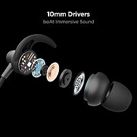 Boat Rockerz 335 Bluetooth Neckband with Qualcomm aptX & CVC, Upto 30 Hours Playback, ASAP Charge, Signature Sound, IPX5 and BTv5.0