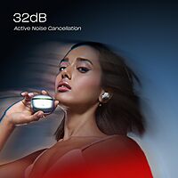 boAt Nirvana Ion ANC Pro, Hi-Res Audio LDAC,ANC(~32dB), 120Hrs Battery, App Support, Fast Charge, v5.3 Bluetooth TWS in Ear Earbuds Wireless Earphones with mic (Blazing Comet)