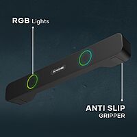 Wings Centerstage 120, 16W Soundbar, with 5.0 Bluetooth, 6.5 Hours Playtime and 2500mAh Battery Capacity, LED Lights Wireless Speaker Wings Centerstage 120, 16W Soundbar, with 5.0 Bluetooth, 6.5 Hours Playtime and 2500mAh Battery Capacity, LED Lights Wireless Speaker