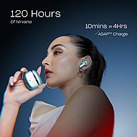 boAt Nirvana Ion ANC Pro, Hi-Res Audio LDAC,ANC(~32dB), 120Hrs Battery, App Support, Fast Charge, v5.3 Bluetooth TWS in Ear Earbuds Wireless Earphones with mic (Blazing Comet)